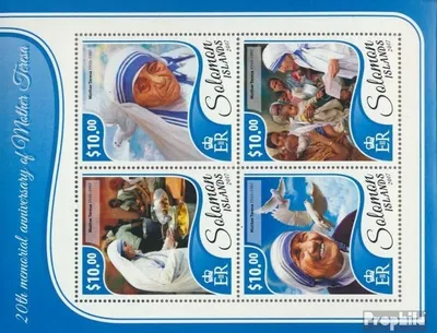 Produktbild von Briefmarken Salomoninseln 2017 Mi 4737-4740 Kleinbogen (kompl. Ausg.) postfrisch Mutter Teresa