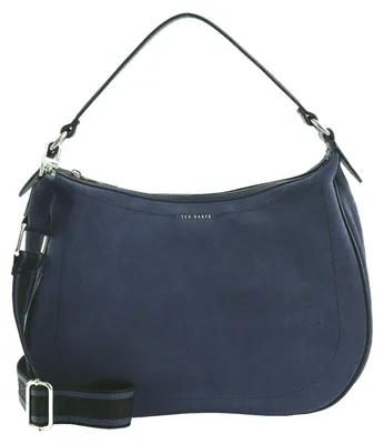 Produktbild von Ted Baker Leder Schultertasche Samiyra Webbing Suede Hobo Bag Dk -Blue dunkelblau