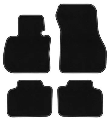Productafbeelding van Velours automatten voor BMW 2 F45 vanaf 2015 – 4-delig, zwart, op maat – Wielganizator BASIC