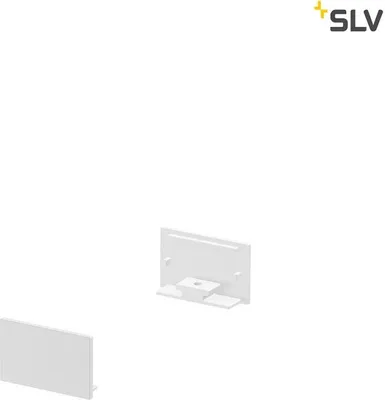 Produktbild von SLV 1000560 GRAZIA 20 Endkappe für GRAZIA Aufbauprofil flach 2 Stk. flache Ausführung weiss