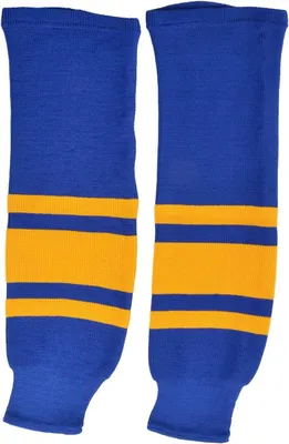 Productafbeelding van Hockeysokken - IJshockeysteven - Sport Bescherming - Optimale Pasvorm - 75 cm - Blauw Geel