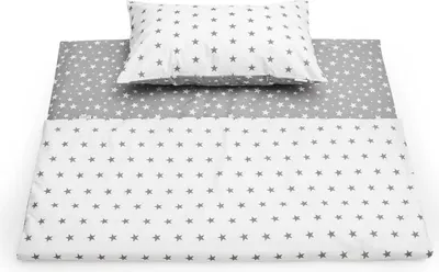 Produktbild von Grey Stars Baby Bettwäsche 120x90cm