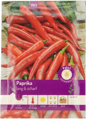 Produktbild von Pabst Keimkraft - Paprika lang & scharf De Cayenne Samen - 171330