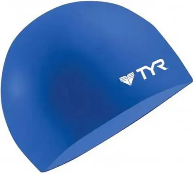 Produktbild von Tyr Wrinkle Free Silicone Navy Badekappe Blau  Blau One Size