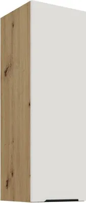 Obrázek produktu pro Vysoká horní skříňka LUNARA - šířka 30 cm, bílá / dub artisan