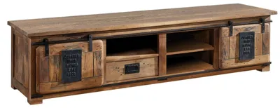 Produktbild von MASSIVMOEBEL24.DE TV-Board Mango 200x55x50 natur lackiert RAILWAY #151
