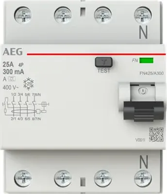 Immagine prodotto di AEG FN425/A300 RCD 4P tipo A 25A 300mA 4TLE (2CSF704156R3250)