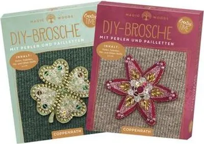 Image de Broches DIY avec perles et paillettes