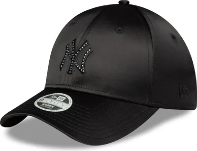 Produktbild von New Era Women MLB 9FORTY Rhinestone Satin Cap New York Yankees black