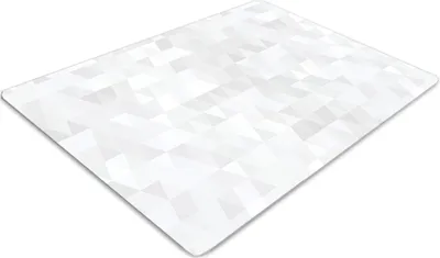 Produktbild von Stuhlunterlage Bürostuhlunterlage 120 cm x 90 cm Bodenmatte Bürostuhlunterlage - Leichte Dreiecke