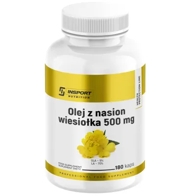 Produktbild von Nachtkerzenöl Kapseln 1000 mg 180 Stück | kaltgepresst, mit GLA 9% & LA 70%, Vitamin E