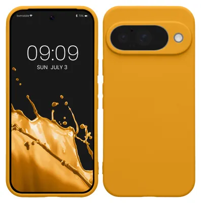 Produktbild von kwmobile Handyhülle für Google Pixel 10 Hülle - weiches Handy Silikon Case - Schutzhülle Cover - Mango