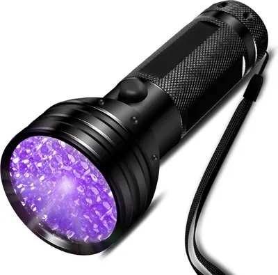 Zdjęcie produktu dla INF Latarka UV z 51 diodami LED 395 nm, wodoodporna