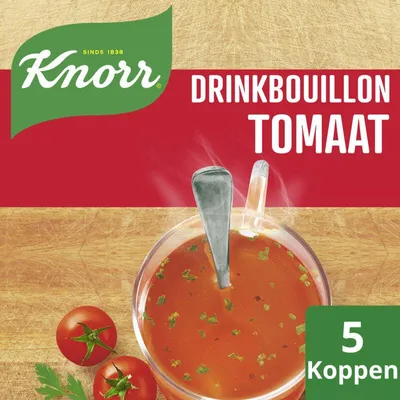 Produktbild von Knorr Soep Drinkbouillon Tomaat 41g – Aromatische Tomatensuppe, schnell & lecker