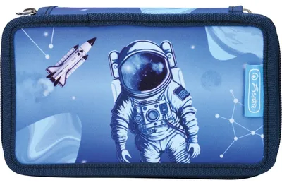 Produktbild von Schüleretui TriCase 31 tlg. Polyester 190x70mm Cosmic Explorer Packung mit 24 Stück