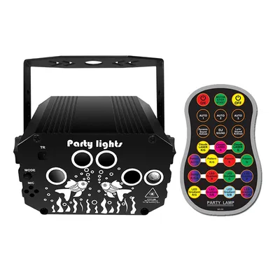 Produktbild von Soundaktiviertes DJ-Disco-Licht mit 60 Mustern, Stroboskop-Bühneneffekte für Kinder, Zuhause, Partys, Geburtstage und Hochzeiten, Steuerbar