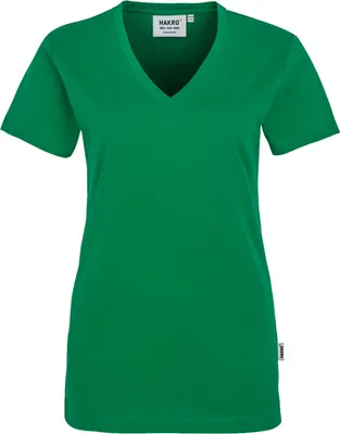 Produktbild von HAKRO Damen V-Shirt Classic 126, kellygrün, M
