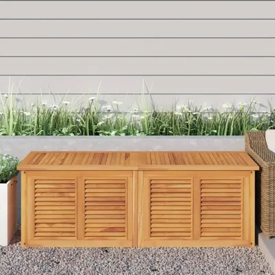 Produktbild von The Living Store Gartenbox mit Beutel 150x50x53 cm Massivholz Teak
