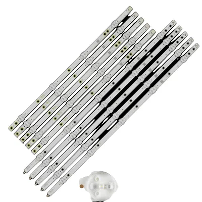 Produktbild von LED-Hintergrundbeleuchtungsstreifen, 1002 mm Länge, 9 LED-Perlen pro Streifen, 3 V Spannung, Paket mit 10 Stück,