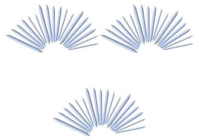 Produktbild von 54-teiliges Set aus Papier-Tortillions und Mischstümpfen zum Zeichnen und Glätten für Künstler