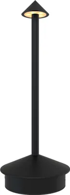 Produktbild von Ledvion Wiederaufladbare LED Tischleuchte Mattschwarz Dimmbar