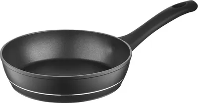 Produktbild von FLORINA Aluminium Bratpfanne 18 cm Durchmesser I Universalpfanne DELUX Antihaftbeschichtet I Anti-Kratz Pfanne mit Induktionsboden I Pfanne Geeignet für Induktionsherd, Gasherd, Elektroherd (Schwarz)