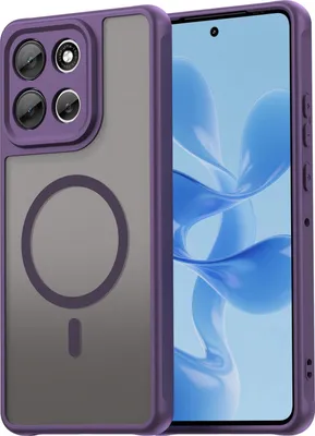 Produktbild von Magsafe Handyhülle für Motorola Moto G86 Matt Case Schutzhülle Kratzfest Magnet Hülle Moto G86 Lila