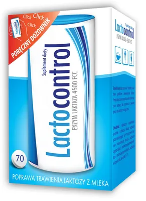 Zdjęcie produktu dla Lactocontrol enzym laktaza 70 tabletek