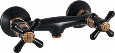 Immagine prodotto di MORAVA RETRO - Miscelatore per doccia, nero opaco/ottone vecchio (bronzo) MK180.5CMATSM, RAV Slezák