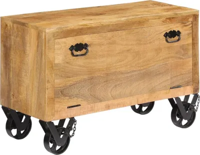 Image de Armoire à chaussures 86 x 35 x 55 cm bois massif mangue