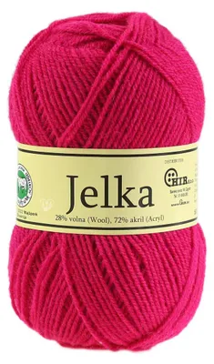 Produktbild von 50g Strickgarn Jelka m. 28% Wolle veredelt, Strickwolle, Farbauswahl, Farbe:fuchsia