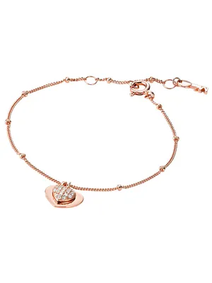 Produktbild von Michael Kors MKC1118AN791 Damen Armband Silber 925 Rose weiß 18 cm