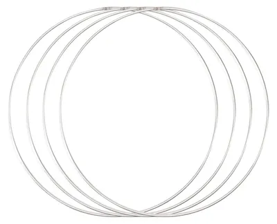 Produktbild von Vaessen Creative Metallringe Ø 30 cm x 3 mm Kreis zum Basteln - 4 Stück Drahtkre