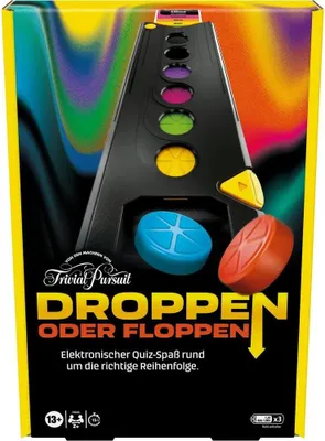 Zdjęcie produktu dla Hasbro Gaming Trivial Pursuit Drop Trivia, 13 lat(a), 15 min