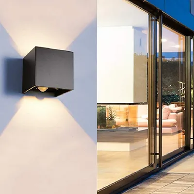 Image de FroideBlanche LED Applique murale Éclairage intérieur Couloir Projecteur Lumière Up Down Extérieur/Intérieur