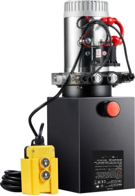 Productafbeelding van Famanu Hydraulische Pomp 12V 1600W - Dubbelwerkend - Geschikt voor hef- en transporttoepassingen