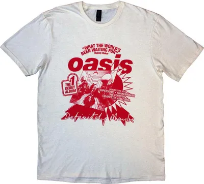 Produktbild von Oasis - "What The World's Been Waiting For" T-Shirt für Herren/Damen Uni RO11926 (S) (Natürlich)
