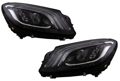 Obrázek produktu pro LED světlomety pro Mercedes třídy S W222 a Maybach X222 (modelové roky 2013–2017) ve stylu faceliftu.