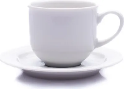 Produktbild von Thun 1794 Espressotasse mit Untertasse, Tschechisches Porzellan, 110 ml, Opal, weiß, Thun