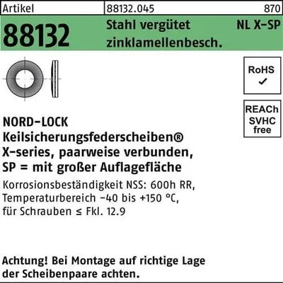 Produktbild von Unterlegscheibe R 88132 NLX 16 SP Stahl vergtet zinklamellenbeschichtet