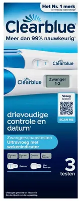 Produktbild von Clearblue Früher Schwangerschaftstest (3 Stück)