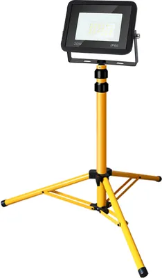 Image de Jopassy Projecteur LED Projecteur de chantier Lampes de travail Projecteur avec trépied 20W Blanc chaud