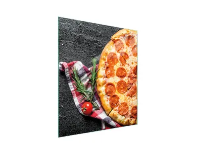 Obrázek produktu pro Skleněné prkénko na krájení 45x52 Pizza