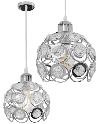 Produktbild von tooLight Pendellampe App207-1C Kristall Chrom Runden 1-Lichtquelle E27 18X18X15-95Cm Einstellbar