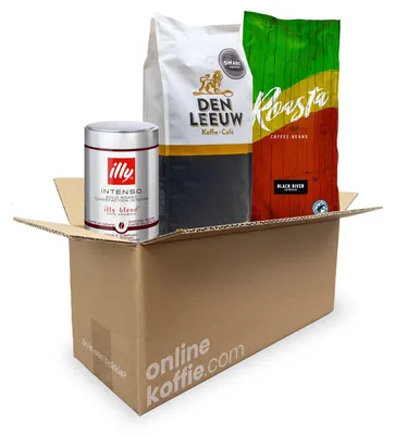 Produktbild von Espresso Probierpaket 2kg Kaffeebohnen – Set mit Premium Espresso, von mild bis intensiv, ideal für Vollautomaten und Siebträger