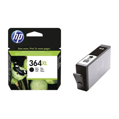 Produktbild von HP 364XL, Schwarz, Hoch, 5 - 50%, -40 - 70 °C, HP Deskjet 3070A, Deskjet 3520, Officej]et 4620, Photosmart 5510, Photosmart 5515, Photosmart 5520, , Schwarz