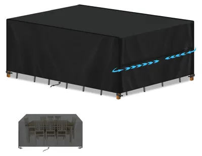 Obrázok produktu pre Ochranný obal na záhradný nábytok, 220 x 110 x 75 cm, vodeodolný a odolný voči UV žiareniu