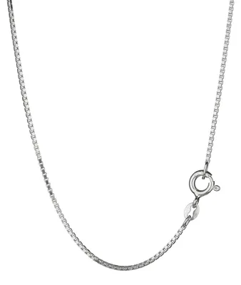 Obrázek produktu pro 38 cm, venetianský řetízek, zdobený diamanty, stříbro 925, náhrdelník, šířka 1,1 mm, tenký