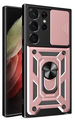 Produktbild von Techsuit Camshield Back Cover Hülle für Samsung Galaxy S22 Ultra - Roségold