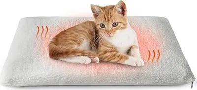 Produktbild von Selbstheizende Haustiermatte für Hunde und Katzen, ohne Strom, Weiß 60x45 cm